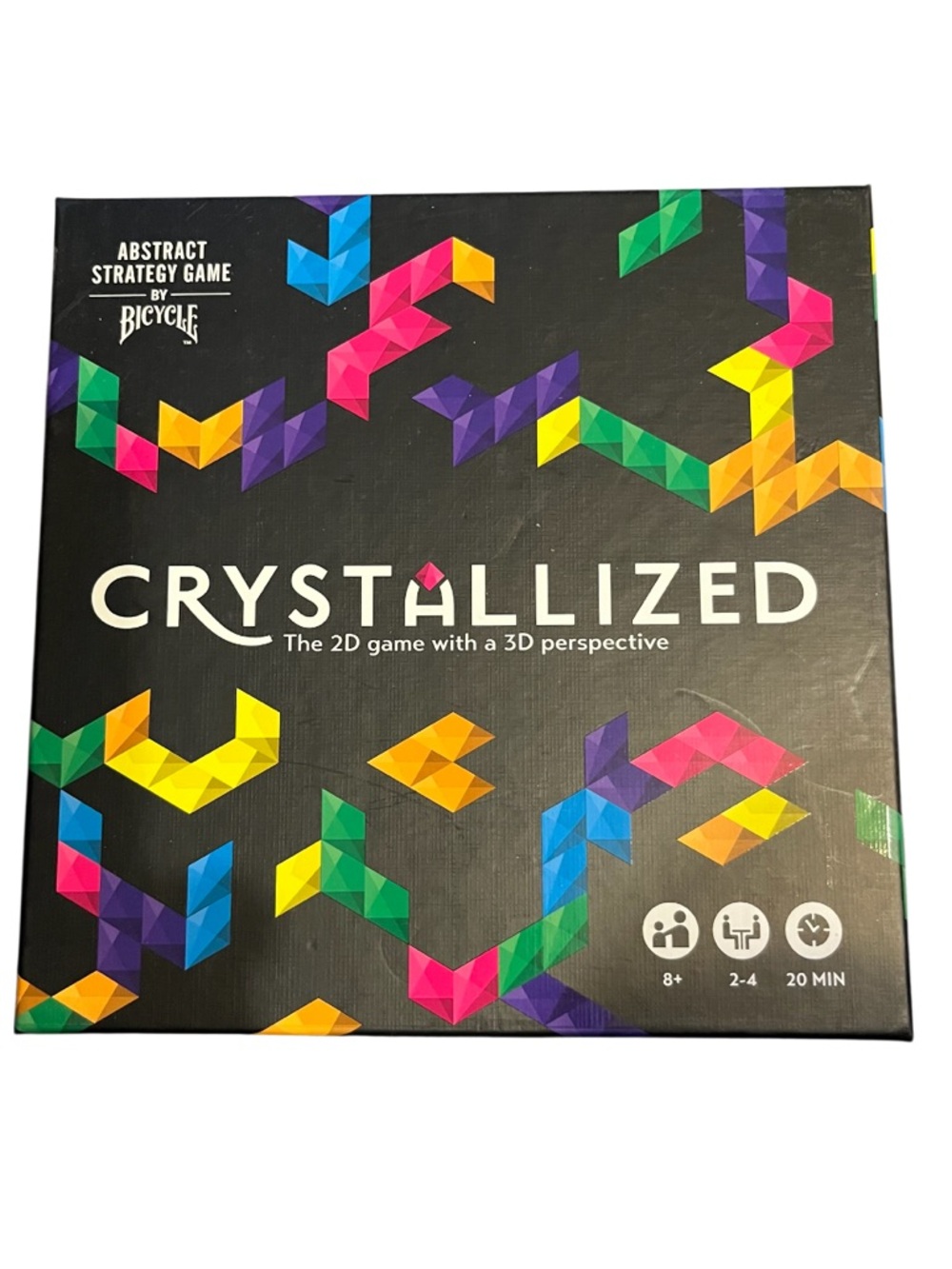 NEW Crystallized Board Game by Bicycle - Colorful Geometric Box